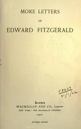Cover of More letters