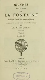 Cover of Oeuvres complètes de La Fontaine