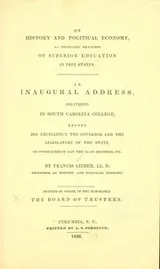 Cover of On history and political economy