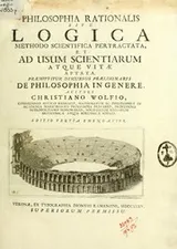 Cover of Philosophia rationalis sive Logica