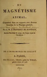 Cover of Du magnétisme animal