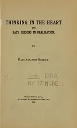 Cover of Thinking in the heart