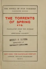 Cover of The torrents of spring, etc