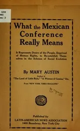 Cover of What the Mexican conference really means