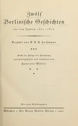 Cover of Zwölf Berlinische Geschichten, aus den Jahren 1551-1816