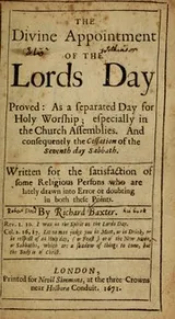 Cover of The divine appointment of the Lords Day proved