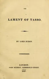 Cover of The lament of Tasso