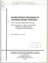 Cover of Multiple-product processing of California frozen vegetables