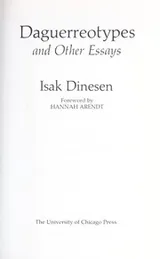 Cover of Daguerreotypes and other essays