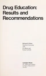 Cover of Drug education