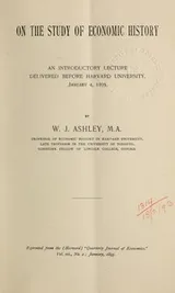 Cover of On the study of economic history