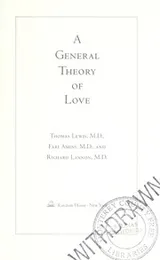 Cover of A general theory of love
