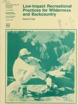 Cover of Low-impact recreational practices for wilderness and backcountry