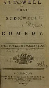 Cover of All's Well That Ends Well