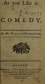 Cover of As You Like It