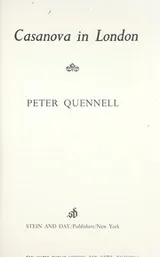 Cover of Casanova in London
