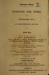 Cover of Gustavus the third, or, The masked ball!