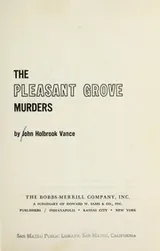 Cover of The Pleasant Grove murders