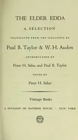 Cover of The Elder Edda: a selection
