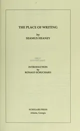 Cover of The place of writing
