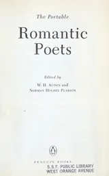 Cover of The Portable Romantic poets