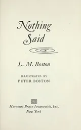 Cover of Nothing said