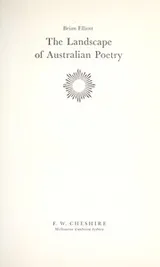Cover of The landscape of Australian poetry