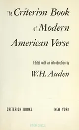 Cover of The Criterion book of modern American verse