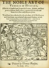 Cover of The noble art of venerie or hunting