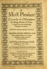 Cover of Mucedorus