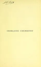Cover of Inorganic chemistry for advanced students