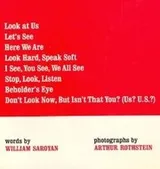 Cover of Look at us, let's see, here we are...