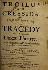 Cover of Troilus and Cressida, or, Truth found too late