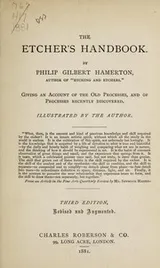 Cover of The etcher's handbook