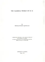 Cover of The classical world of H. D.