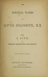 Cover of The poetical works of Oliver Goldsmith, M.B.