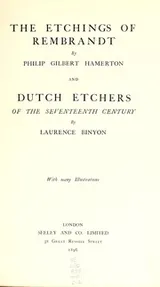 Cover of The etchings of Rembrandt