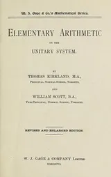 Cover of Elementary arithmetic on the unitary system