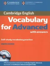 Cover of Cambridge Vocabulary For Advanced With Answers Selfstudy Vocabulary Practice