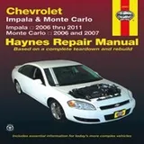 Cover of Chevrolet Impala Monte Carlo Automotive Repair Manual