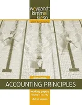 Cover of Working Papers To Accompany Accounting Principles 9th Edition By Jerry J Weygandt Donald E Kieso Paul D Kimmel