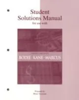 Cover of Students Solutions Manual For Use With Investments