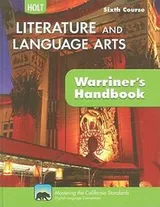 Cover of California Holt Literature and Language Arts Warriners Handbook Sixth Course