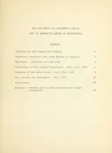Cover of The population and employment outlook for the anthracite region of Pennsylvania