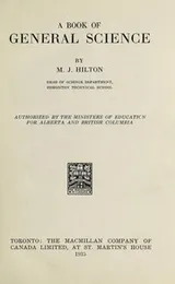 Cover of A book of general science