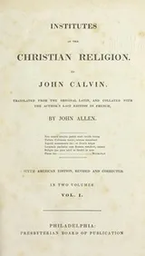 Cover of Institutes of the Christian religion