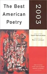 Cover of The Best American Poetry 2003