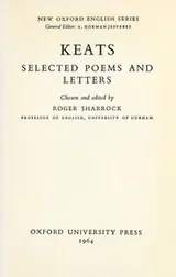 Cover of Selected poems and letters