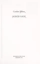 Cover of Ogród nauk
