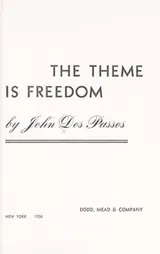 Cover of The theme is freedom
